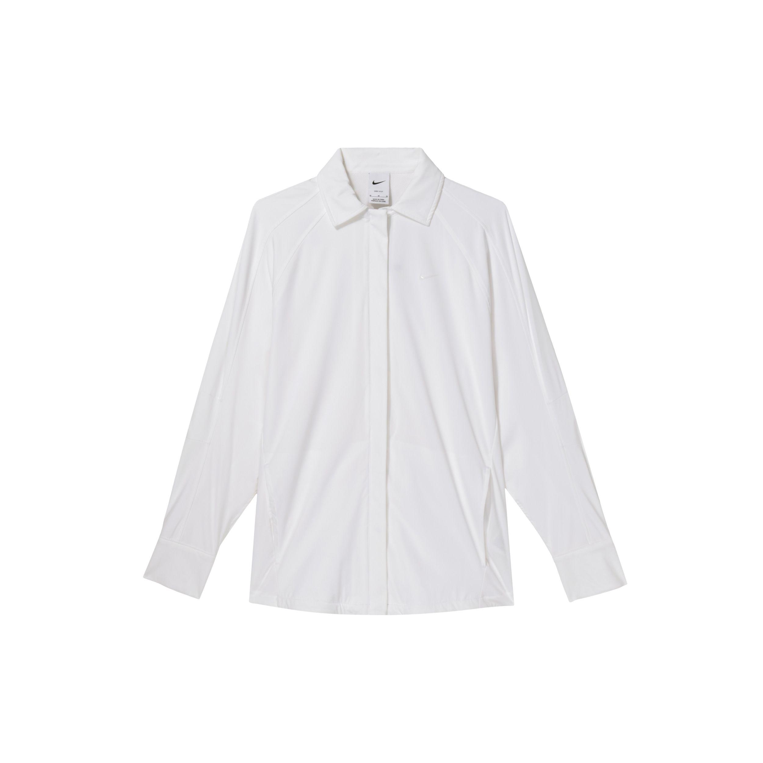 

Быстросохнущая куртка-поло на молнии Nike Bliss Женские куртки белые FN2780-100 M