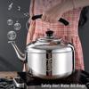 304 Stainless Steel Large Capacity Whistling Kettle for Gas, Open Flame & Induction Stoves.