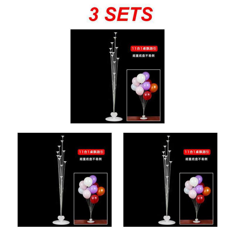 11 In 1 Balloon Stand Wedding Decoration Happy Birthday Party Balloon Stick Holder Balloon Accessories Festival Globos