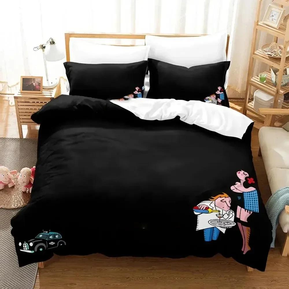 

Anime Game Detective Case Clown Bot Beding Set Bedrom Soft Modern Bedspreads Comefortable Soft Duvet Cover Comfortable Quilt Cover Pilowcase 135*200cm Eu-Single