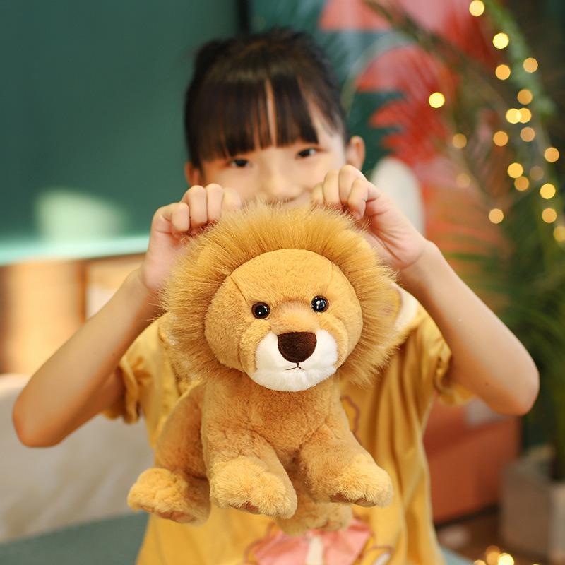 Cute Lion Tiger Doll Plush Toy Stuffed Toys Kawaii Plushies Dolls Pillow Simulation Animals Toys for Children Home Decoration