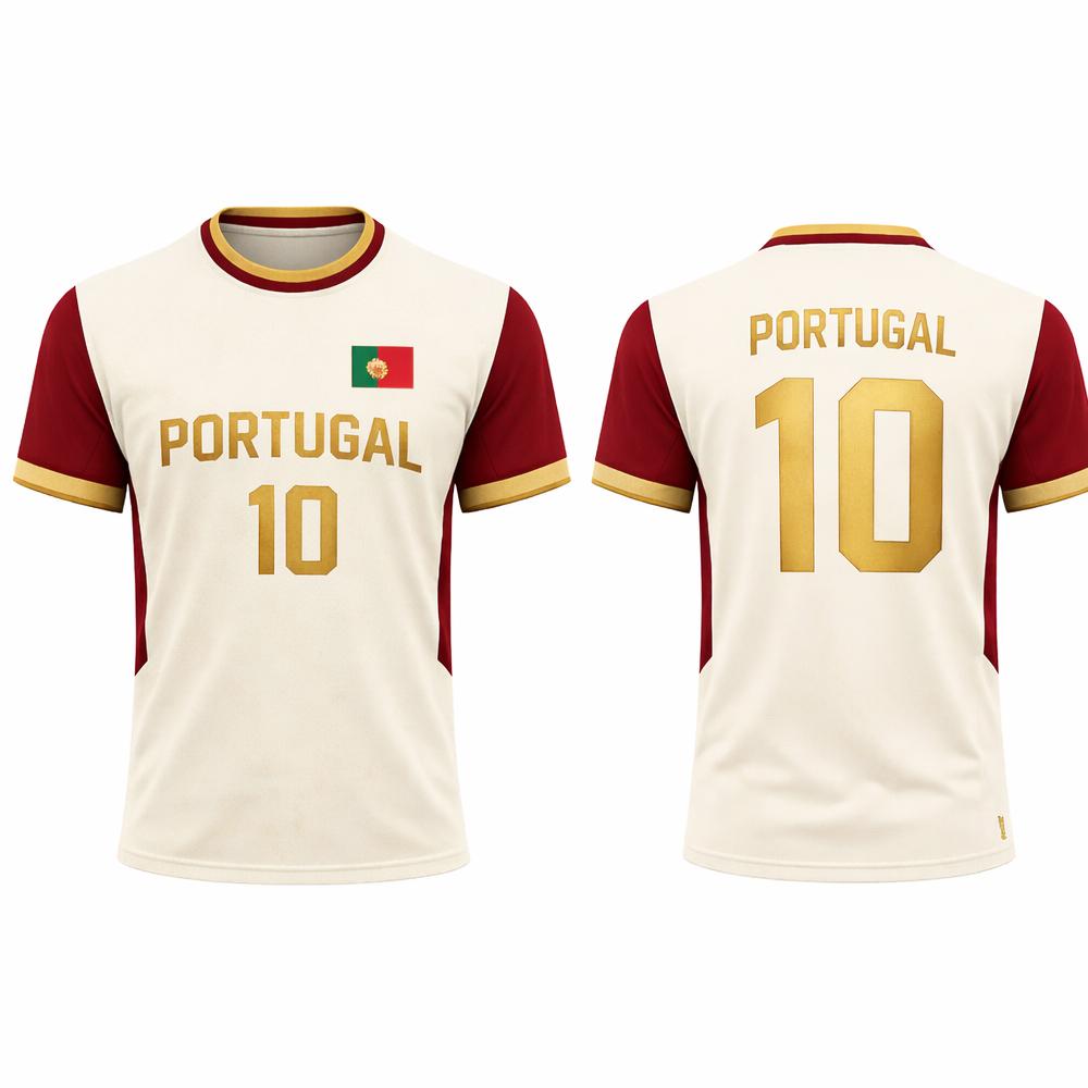 2026 Nieuw Portugal Vlag Print Shirt Ademend Sneldrogend Sportkleding Zomer Unisex Trainingskleding Volwassen Fan T-shirt