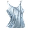 Stain Silk Women Summer Camisole Sleeveless Ladies' Base Vest Spaghetti Strap Top  Layering Piece