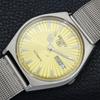 VINTAGE SEIKO 5 AUTOMATIC JAPAN 6309A MENS GOLDEN COLOR DIAL WATCH A701332-5 R206a-a701332