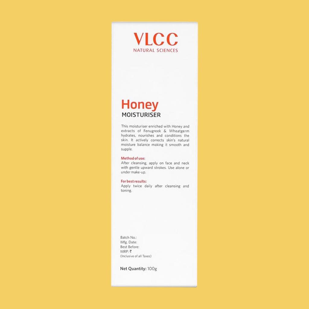 VLCC Honey Moisturiser 100 G Pack Of 2 Deep Moisturizing Lightweight Cream For Soft Smooth Hydrated Skin Daily Use