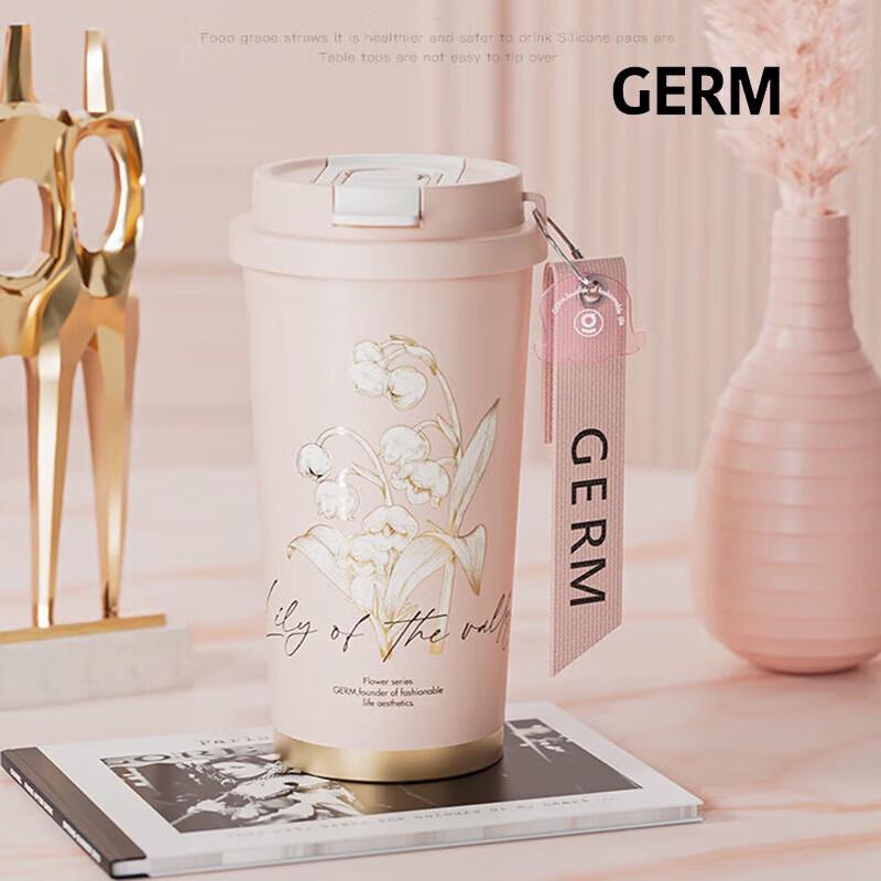 Germ Lily of the Valley Shimmering Insulated Straw Cup