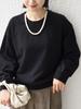 Ships for Women Web Hand Dolman Sweatshirt with Necklace One Size Sweatshirt, Exclusive, Washable, Pearl-Embellished Charm, Women's, Black, 312060156,