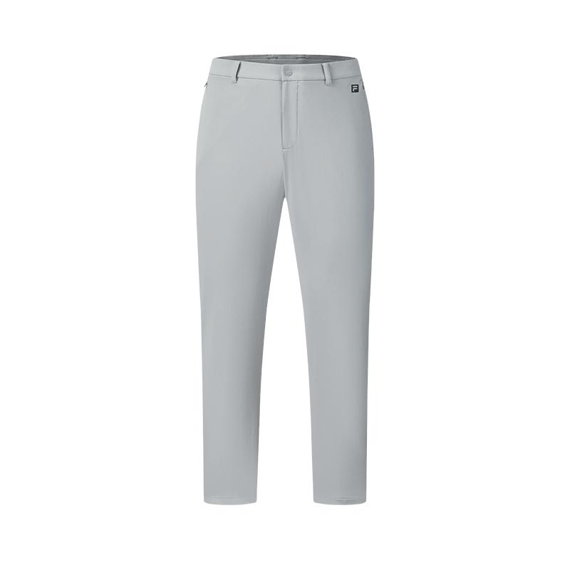 FILA Golf Series Simple Classic Fashion Sports Golf Versatile Comfortable Straight Leg Woven Casual Pants Men bottoms Moon-Eclipse-Gray A11M625807FGY