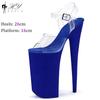 Fashion Nightclub 26cm Suede Pole Dance Shoes Women Cosplay Model Catwalk Waterproof Platform Stripper High Heels Sandals Plus Size 43