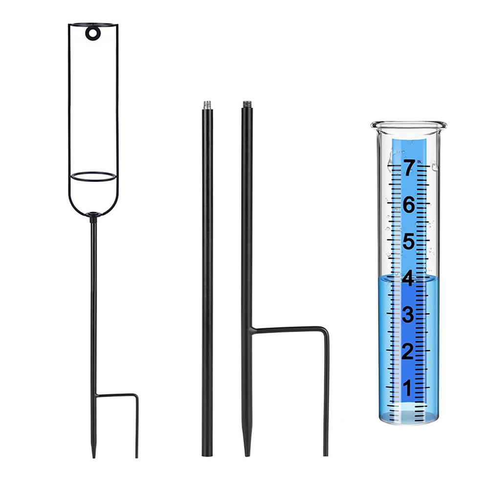 Outdoor Plastic Rainwater Gauge Easy Installation Rainwater Measurer For Patios