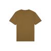 Maison Kitsune Comfortable Cotton Fox Head Patch Crew Neck Straight Cut Short Sleeve T-Shirt Men Tops Khaki-Green MM00127KJ0118-P358