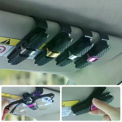 Auto-Brillenetui, Auto-Sonnenblende, Brillenhalter, Sonnenbrillenclip, Kartenhalter, Brillenzubehör, Autozubehör, Innenraum