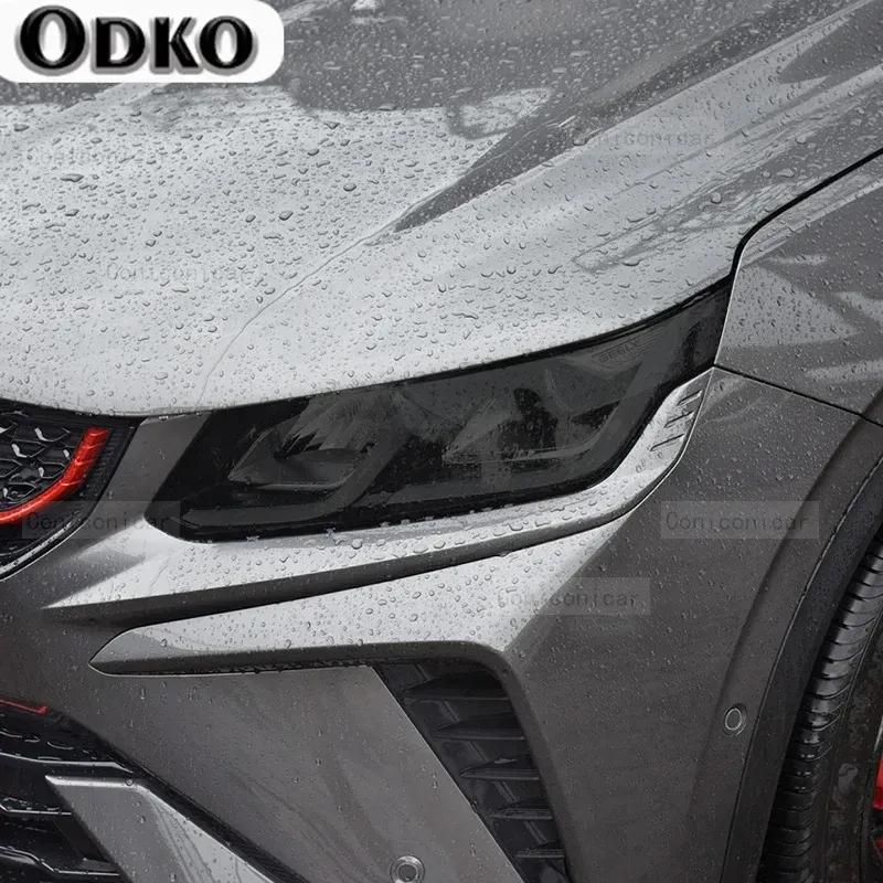 2 Pcs For Geely Coolray Escape SX11 Car Headlight Tint Black Protective Film Protection Transparent TPU Sticker Accessories