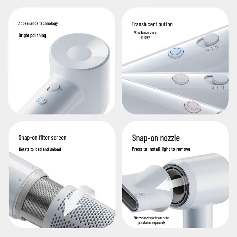 LAIFEN SE Lite High-Speed Hair Dryer CN plug (adapter included)
