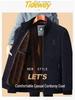Men's Woolen Winter Coat with Fleece Lining and Thick Insulation - Ideal for Middle-aged and Elderly.