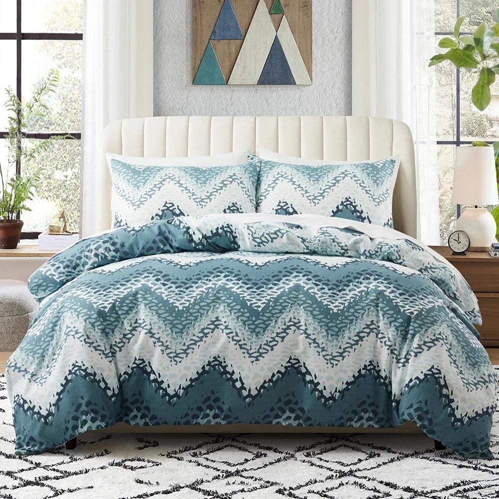 

Тропические листья Черный пододеяльник Реверсивный чехол для одеяла с пальмовыми листьями Гавайи Кокосовая пальма Ботанический постельный комплект Полуторный Размер Королевы EU Single(135x200cm)