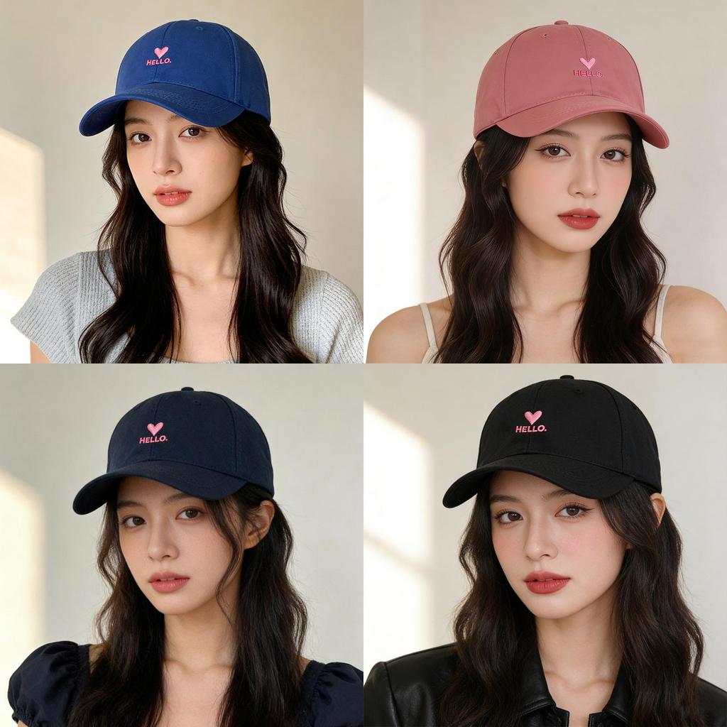 Letter Embroidered Baseball Cap With Sun Protection For Women And Men Spring Summer Casual Style