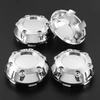4 pezzi/lotto 68mm 62mm Tappo Centrale Ruota Auto Interno Coprimozzo Coprimozzo Cerchione Mozzo Disco ABS Nero Cromo Coprimozzo Copri Emblema Ruota