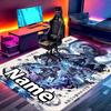 Benutzerdefinierter Name Personalisierter Demon Slayer Druck Teppich, Vielseitiger Heimdekor Teppich, für Spielzimmer, Wohnung, Balkon, Eingangsbereich, Flur Geschenk