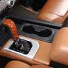 Matte Black Console Water Cup Holder Trim Cover For Toyota Tundra 2014-