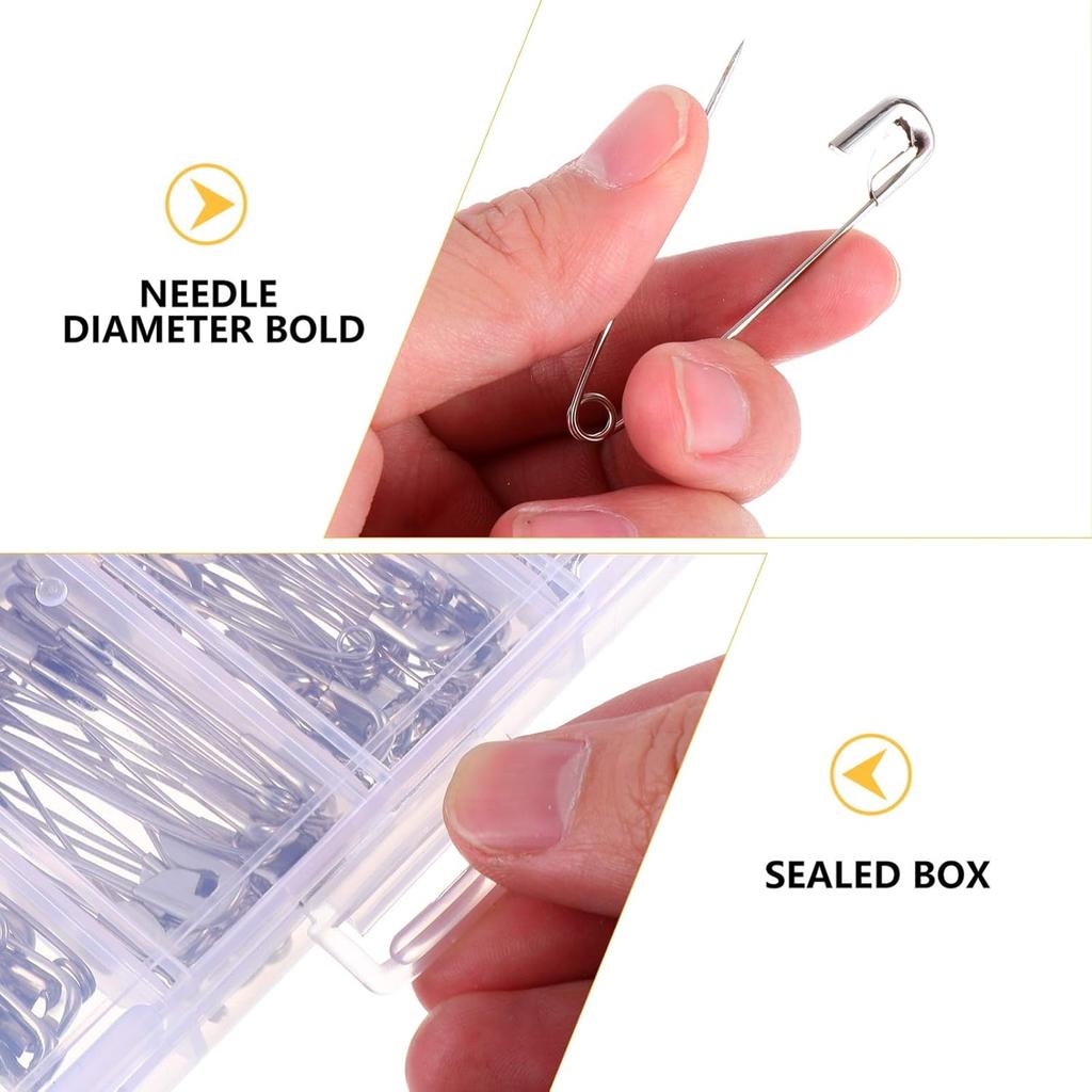 250Pcs Safety Pins Stainless Steel Pin For Clothes Positioning Marks Clothing And Jewelry Making Accessories Tool