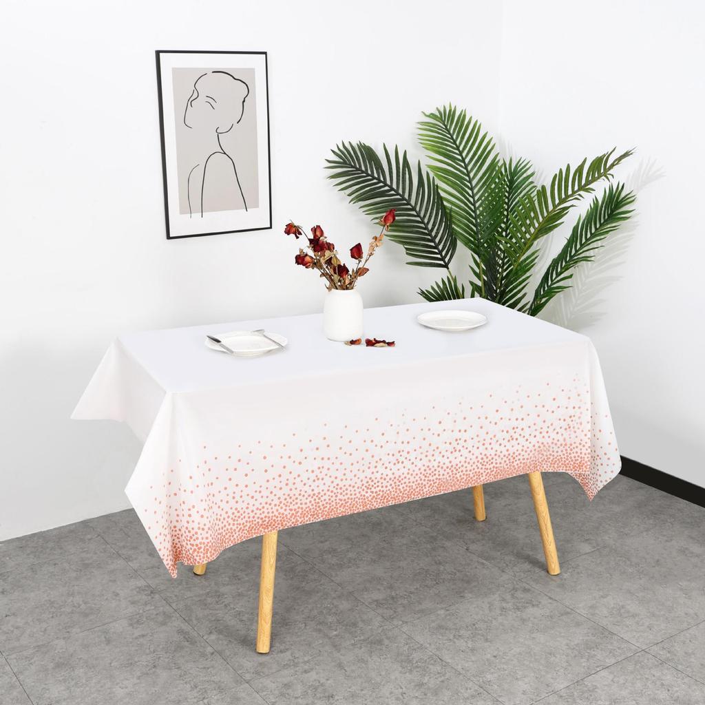 Polka Dot Disposable PEVA Plastic Party Tablecloth
