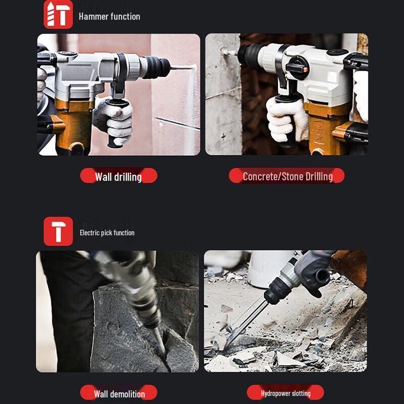 Dongcheng DZC1100-28 1100W Rotary Hammer Drill CN Plug (adapter Included)