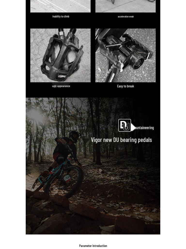 WELLGO M195 Ultra-Light Aluminum Alloy Bicycle Pedals with Dual DU Bearings