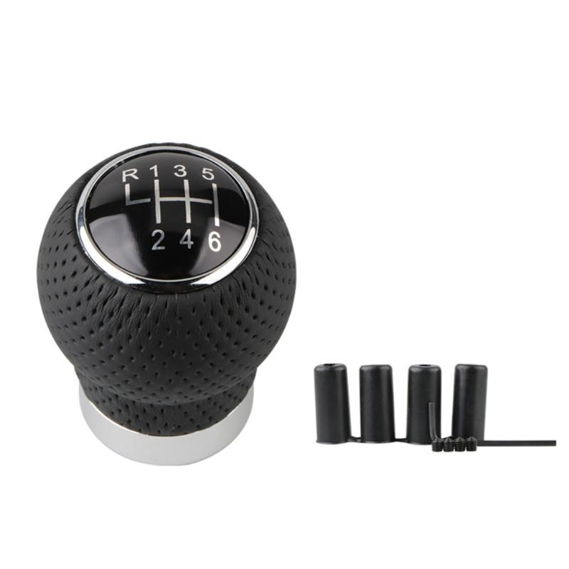 Manopla de Câmbio de Couro para Carro, Alavanca de Câmbio Manual, Substituição de Manopla Elegante de Couro para Veículos Manuais