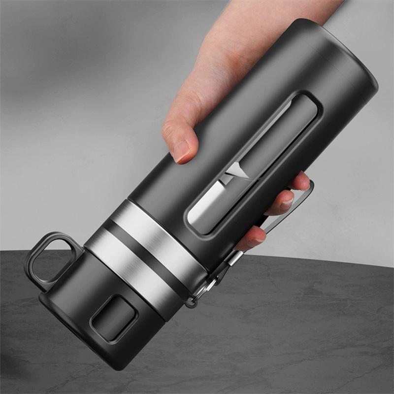 Bottiglia per Acqua e Tè in Vetro da 520ML con Infusore per Tè Vetro Borosilicato Alto Separazione Acqua/Tè Tazza da Acqua Tumbler Filtrante da Viaggio
