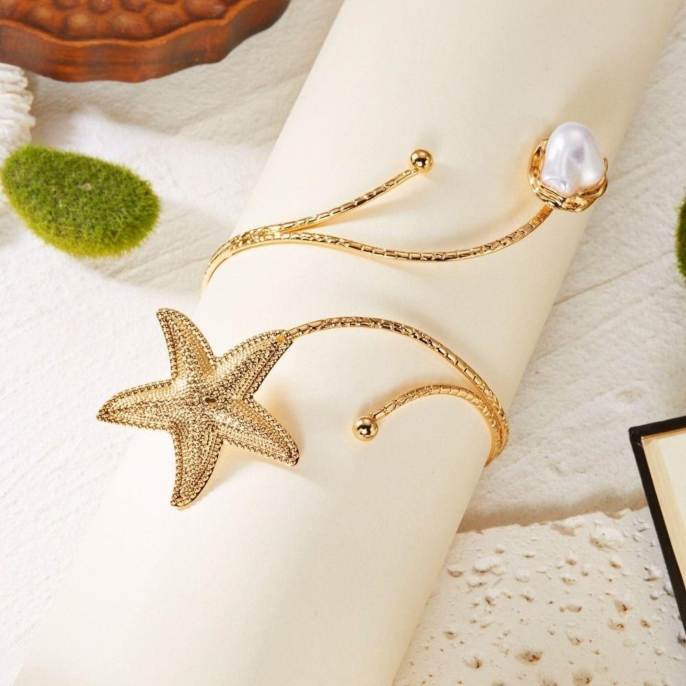 Simple Arm Bangle Bohemian Style Cuff Bracelet Fashion Open Arm Ring  Jewelry Gift