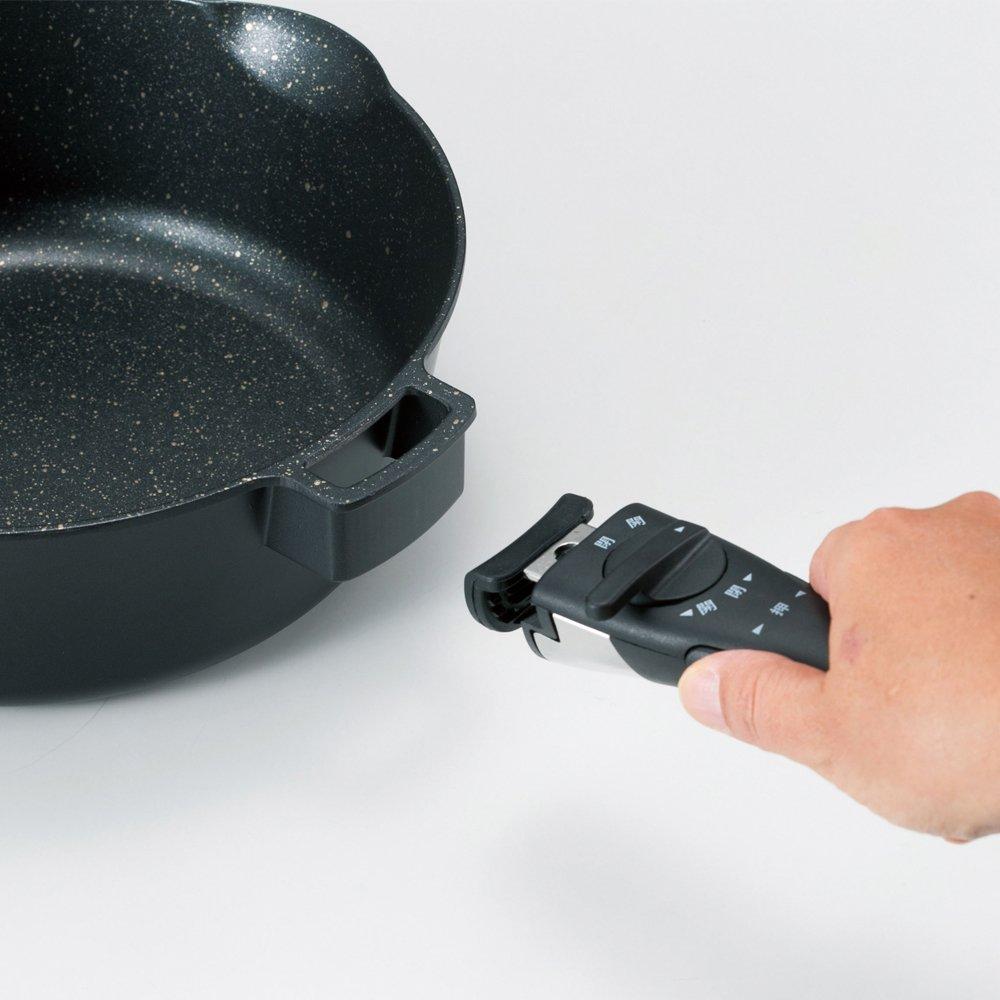 Wahei Freiz Deep Frying Induction Ovel Multi-Function Pan, 24cm, Compatible, Gas, 2, EM-9735