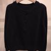 [Shop  ] Women S Round Neck Plain baSic Spring Knit Cardigan 21dS Wcd 5165 Gray