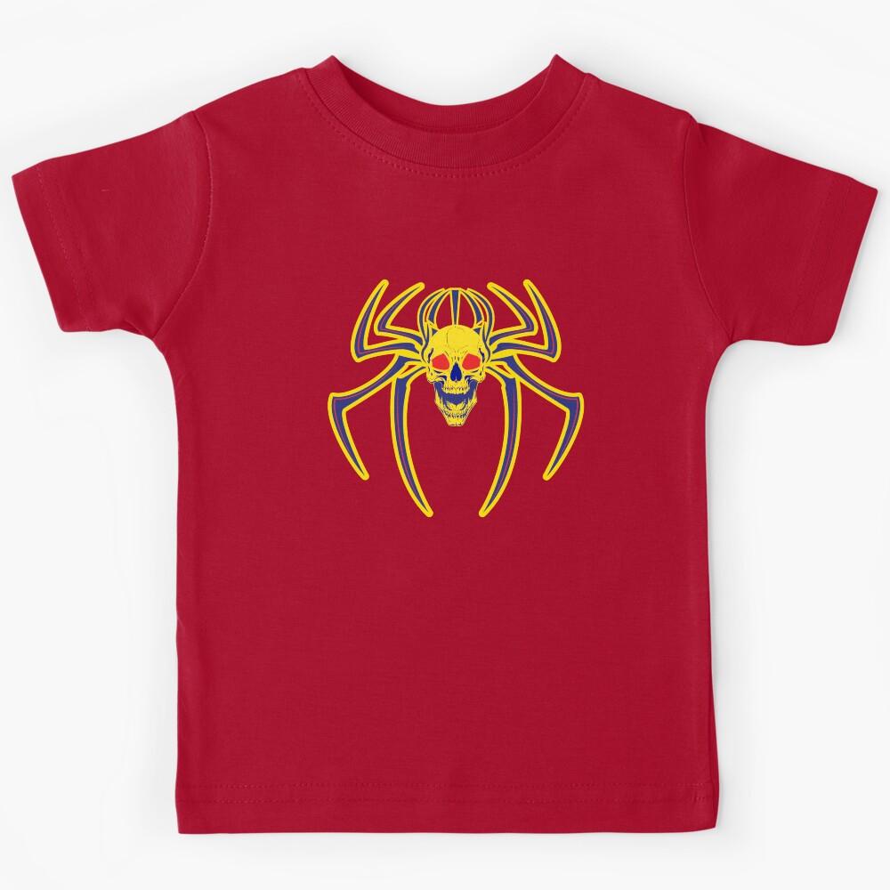 Screaming Spider Skull Kids T-Shirt 170