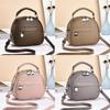 Pu Leather Small Round Crossbody Bag For Casual Travel Women