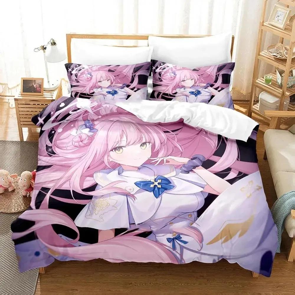 Anime Misono Mika Blue Archive Bedding Set Duvet Cover Bed Set Quilt Cover Pillowcase Comforter king Queen Size Boys Adult