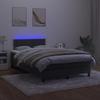 VidaXL Sommier à Lattes de Lit avec Matelas et LED, Lit Rembourré, Lit Double, Lit Adulte de Chambre à Coucher Intérieur, 3134335