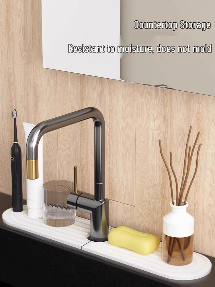 Diatomeeën Modder Absorberend Matje - Sneldrogende Kraan & Spoelbak Mat voor Keuken/Badkamer