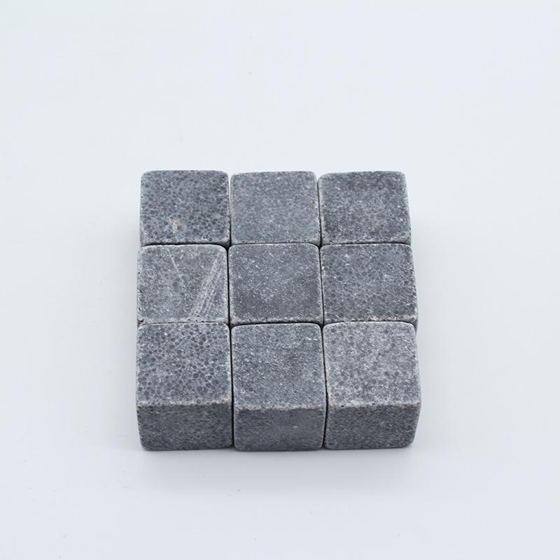 

9 шт. Натуральный гранит Виски камни для потягивания Ледяной кубик Камень для виски Винные камни Охладитель Свадебный подарок Сувенир Рождественские барные аксессуары