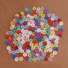 200Pcs Round Buttons Mixed Color Set For Crafts Sewing Diy Manual Button Painting Diy Handmade Ornament Buttons 9/11Mm - 4 Holes