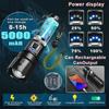XHP70 Flashlight LED Telescopic Zoom TYPE-C Charging Outdoor Multifunction Charging Treasure Aluminum Alloy Tactical Flashlight