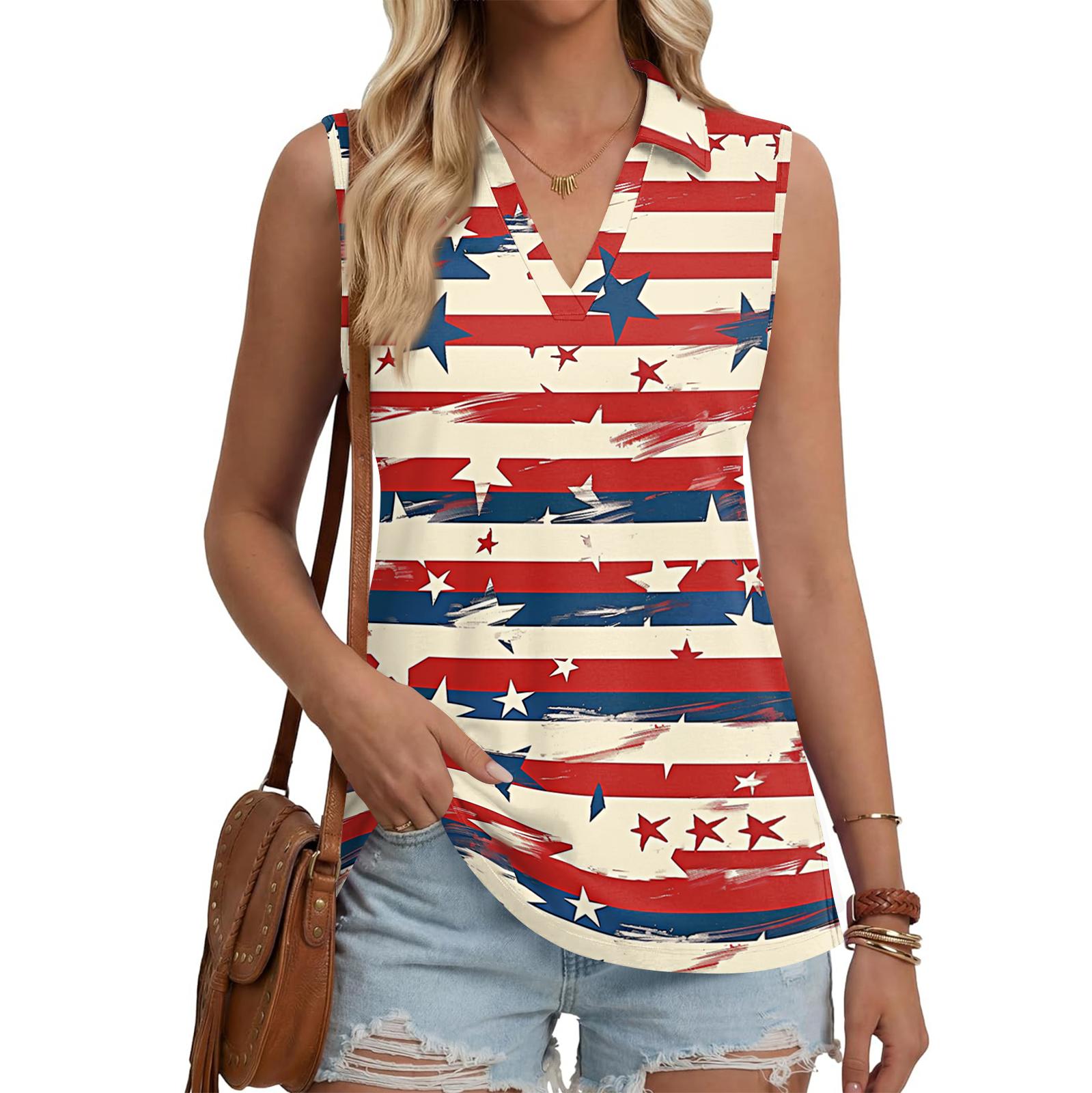 

Women s Fashion Casual Lapel Sleeveless Color Shirt Women s V-Neck Up Tops XL кавун червоний колір