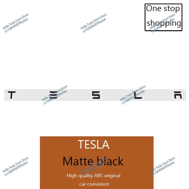 

3D ABS Logo Tesla Emblem Letters Car Trunk Badge Rear Letter Label Electroplated For MODEL 3 MODEL S X Modified accessories матовый черный