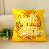 Nordic Yellow Small Fresh Bay Window Pillowcase Fashionable and Versatile Home Living Room Bedroom Sofa Backrest