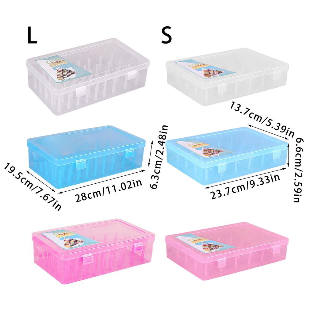 Clear Thread Spool Box 42 Spool Storage Case Thread Bobbin Storage Box Sewing Thread Organizers Container Sewing Supply