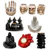 Halloween Candle Holder Spooky Resin Grim Reaper Skeleton Human Organ Statue Tabletop Tea Light Holder for Home Office Kitchen Mantel Decor