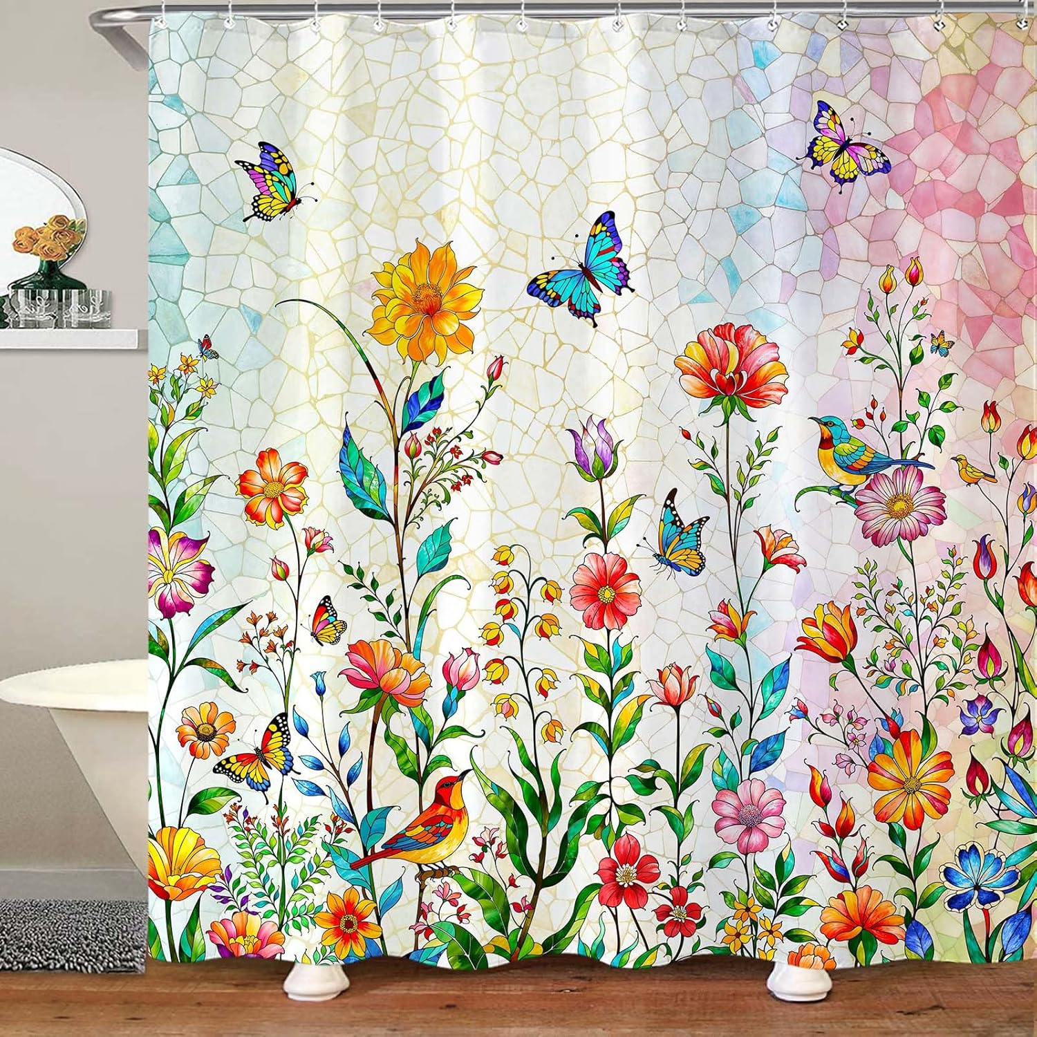 

Peaceful Cat Shower Curtain Set Sleeping Feline Art Waterproof Bathroom Shower Curtain Serene Window Scene Print Cozy Home Decor W60H190(CM)-1 Pcs