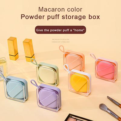 Make-up-Schwammhalter, Luftkissenbehälter, Beauty-Aufbewahrungskoffer, Reise-Kosmetik-Puffhalter, leere Box, umweltfreundlich
