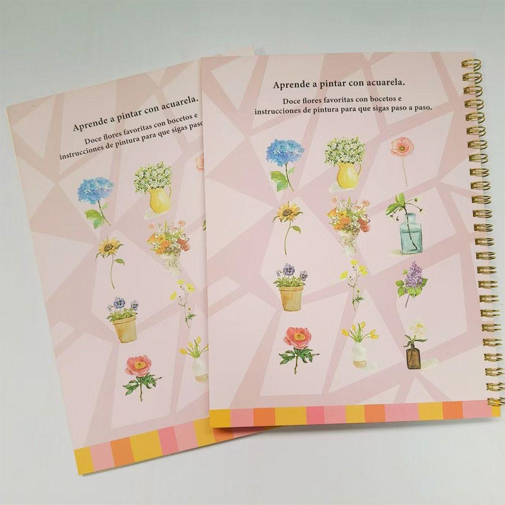 Beginner-Friendly Watercolor Workbook DIY Art Learning Guide Watercolor Workbooks Coloring Book Art Painting Supplies