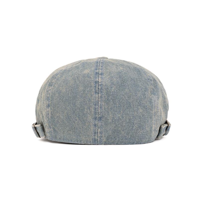 Vintage Denim Beret Women's Summer Cap Men's Forward Cap Newsboy Caps